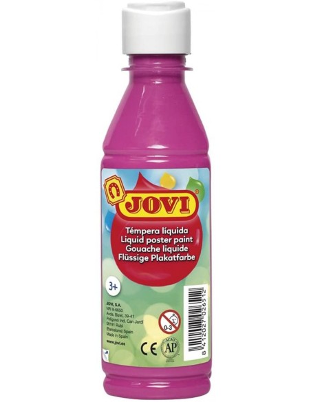 BOTE TEMPERA LIQUIDA JOVI 250ML MAGENTA