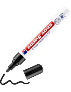 C 10 ROTULADOR EDDING 4095 NEGRO MARCADOR TIZA LIQUIDA