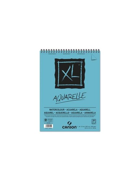 bloc acuarela Canson XL A4 30 hojas 300 gramos