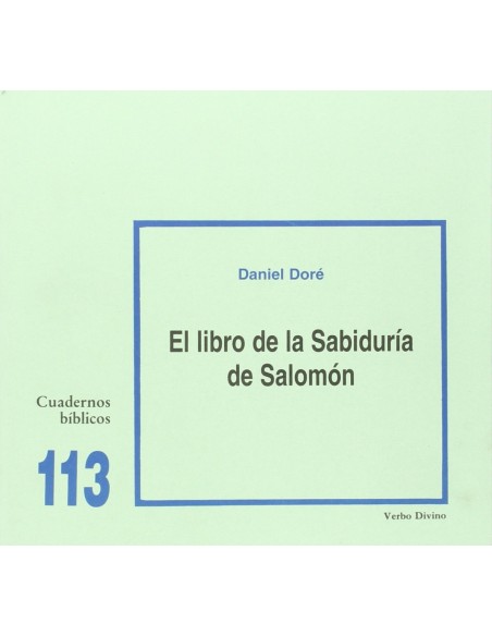 113libro Sabiduria SalomonCuadernos Biblicos