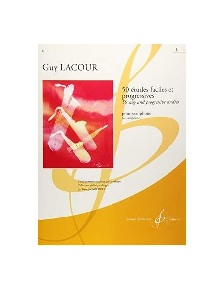 50 Estudios faciles y Progresivos para oboe y Saxofon Guy Lacour