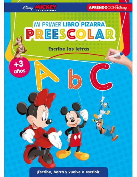 Aprende con Disney Primeras letras Libro pizarra