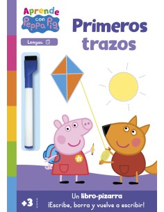 Peppa Pig Primeros aprendizajes Aprendo con Peppa Pig Primeros trazos Libro pizarra
