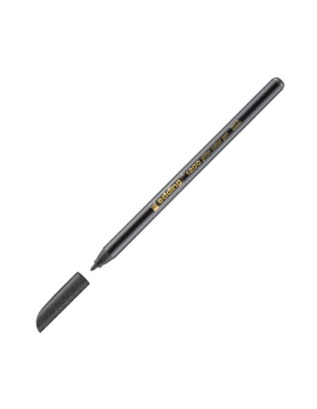 C 10 ROTULADOR EDDING 1200 GLITTER NEGRO PUNTA DE FIBRA