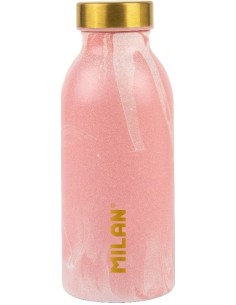 Botella isotermica de acero inoxidable 354 ml lava collection color rosa