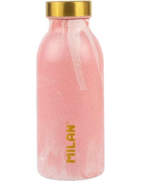 Botella isotermica de acero inoxidable 354 ml lava collection color rosa