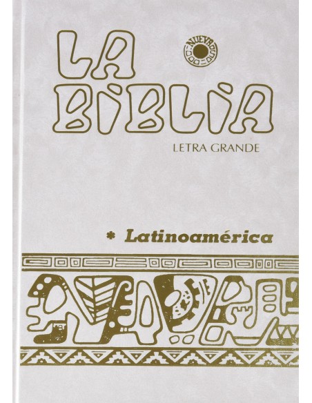 Biblia Latinoam letra grande nacarina canto dorado