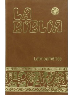 Biblia Latinoam Ministro simil piel marron
