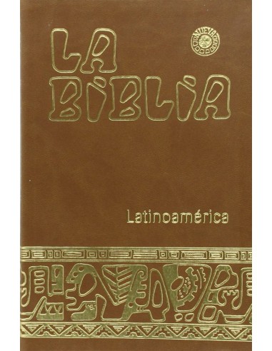 Biblia Latinoam Ministro simil piel marron
