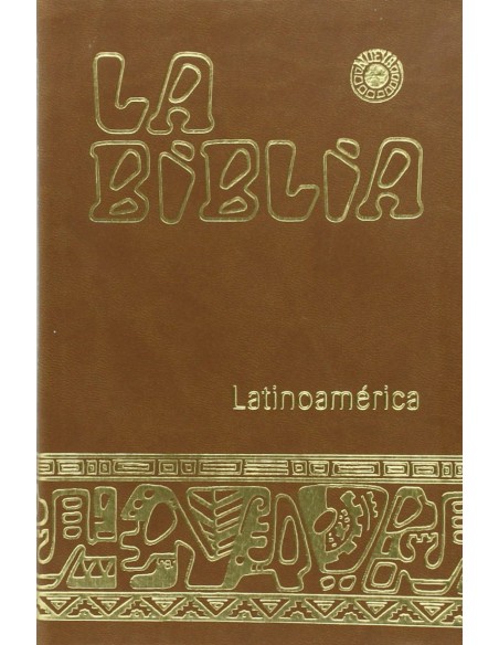 Biblia Latinoam Ministro simil piel marron