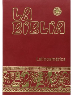 Biblia Latinoam letra grande simil piel roja uneros