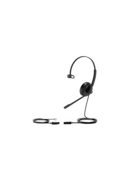 YHS34 Lite Mono Auriculares Alámbrico Diadema Oficina/Centro de llamadas Negro