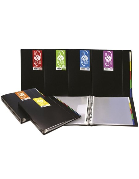 GRAFOPLÁS CARPETA IN & OUT OPACA PP RÍGIDO A4 CON 100 FUNDAS DE PP REMOVIBLES CALIDAD EXTRA