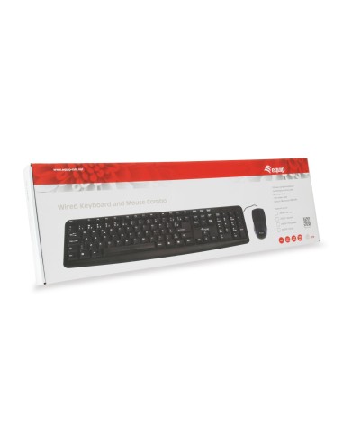 245201 teclado Ratón incluido USB QWERTY Español Negro