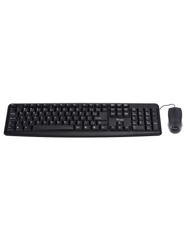 245201 teclado Ratón incluido USB QWERTY Español Negro
