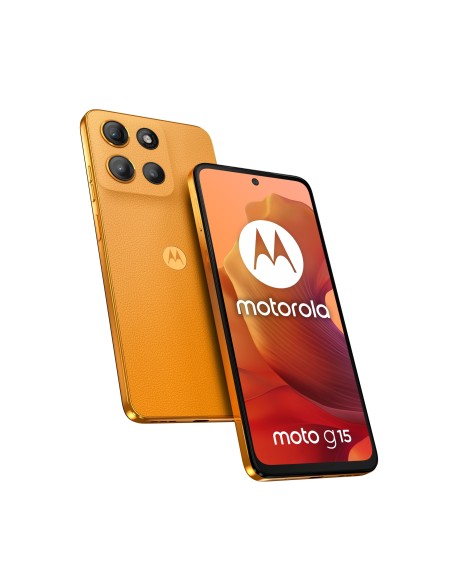 moto g15 17,1 cm (6.72") SIM doble Android 15 4G USB Tipo C 8 GB 128 GB 5200 mAh Naranja moto g15 17,1 cm (6.72") SIM doble Android 15 4G USB Tipo C 8 GB 128 GB 5200 mAh Naranja