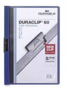 Pack 25 Unid. Duraclip 60 archivador Azul, Transparente PVC 220907