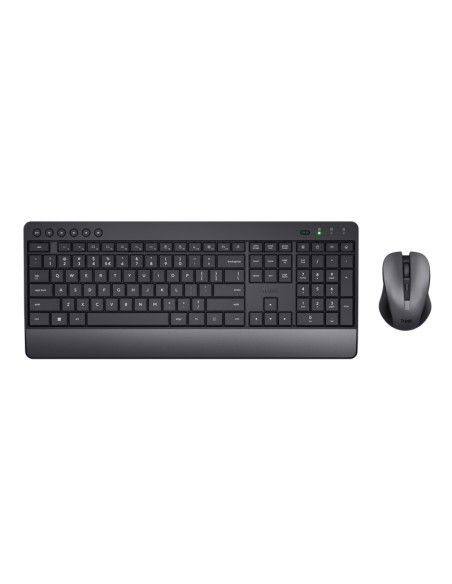 Trezo teclado Ratón incluido RF inalámbrico QZERTY Español Negro Trezo teclado Ratón incluido RF inalámbrico QZERTY Español Negro