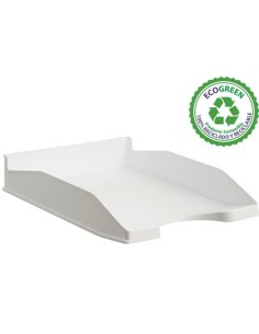 ARCHIVO 2000 BANDEJA ECOGREEN APILABLE 3 POSICIONES 345X255X60MM RECICLADO BLANCO PASTEL 742 BL PS Pack 6 Unid.