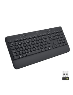 Signature K650 teclado Oficina RF Wireless + Bluetooth QWERTY Español Grafito