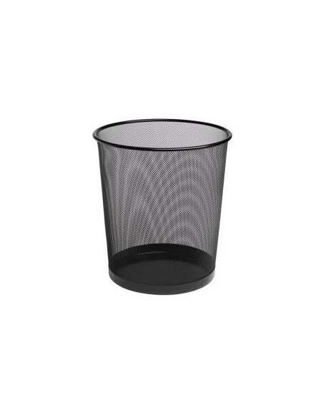 BISMARK PAPELERA DE REJILLA BASICA  PEQUEÑA 12 LITROS 275X210 MM NEGRO