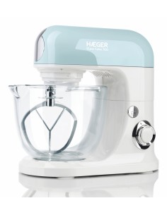 Glass Cake 700 Batidora de varillas 700 W Color aguamarina, Blanco