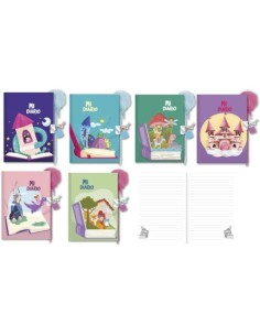 EXP 12 DIARIO 13X18CM CON BOLIGRAFO POMPOM ONCE UPON A DAY