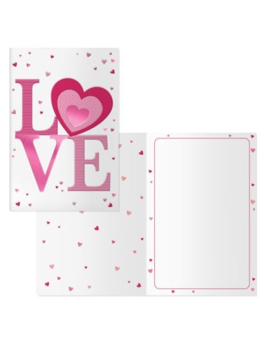 Pack 6 tarjetas felicitacion modelo valentin sunday 115x170mm