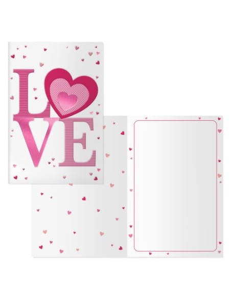 Pack 6 tarjetas felicitacion modelo valentin sunday 115x170mm