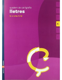 CAT054QUADCALLIGRAFIA LLETRES 4ANYS B V C QU LL 