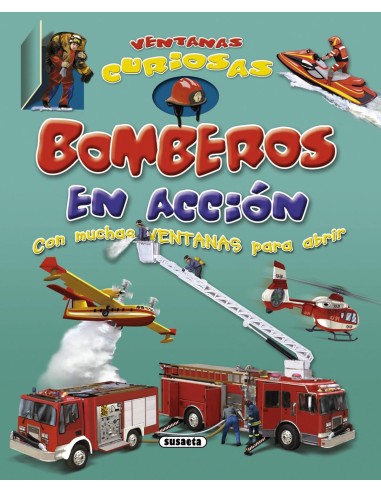 Bomberos en accion