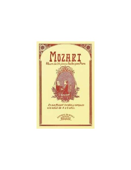 Mozart album 20 piezas faciles piano