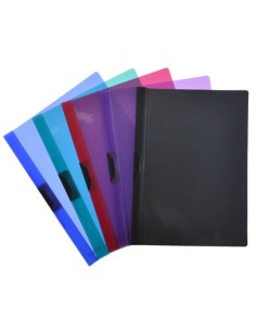 PAQ 10 DOSSIER CLIP IT SUPRA A4 CAPACIDAD 30H COLORES SURT