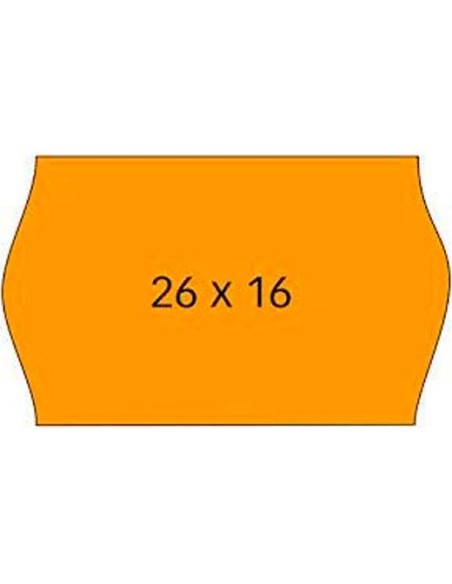 PACK 6 ROLLOS 1000 ETIQ APLI 26X16 FLUO REM.101719