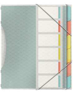 626255 lengüeta de índice Separador en blanco con pestaña Polipropileno (PP) Multicolor