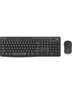 MK295 Silent Wireless Combo teclado Ratón incluido Oficina USB QWERTY Español Grafito