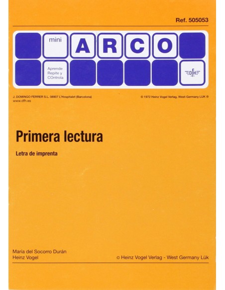 Primera lectura Letra de imprenta