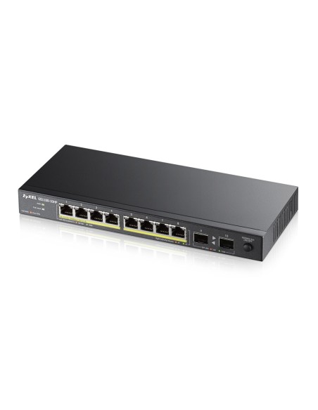 GS1100-10HP No administrado Gigabit Ethernet (10/100/1000) Energía sobre Ethernet (PoE) 1U Negro