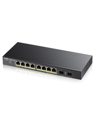 GS1900-10HP Gestionado L2 Gigabit Ethernet (10/100/1000) Energía sobre Ethernet (PoE) 1U Negro