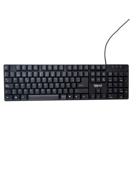 IGG317501 teclado Oficina USB QWERTY Negro
