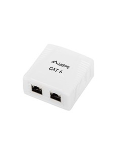 OS6-0002-W cambiador de género para cable 2 x RJ-45 Blanco