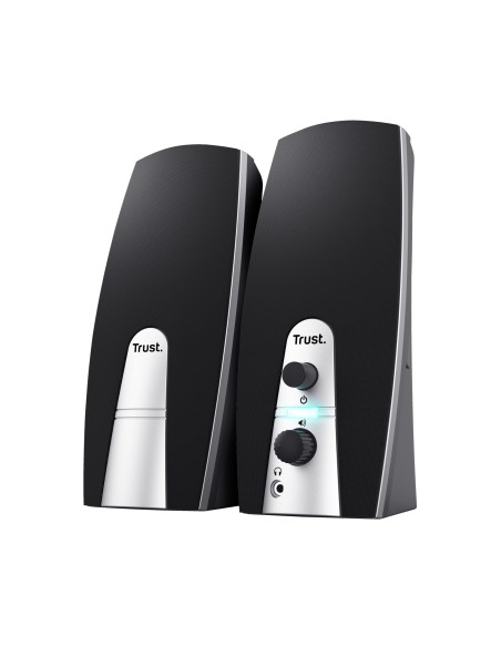 24660 conjunto de altavoces 5 W PC/ordenador portátil Negro, Metálico 2.0 canales