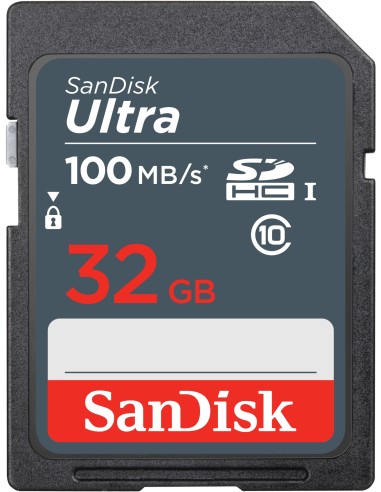 Ultra 32GB SDHC Mem Card 100MB/s UHS-I Clase 10