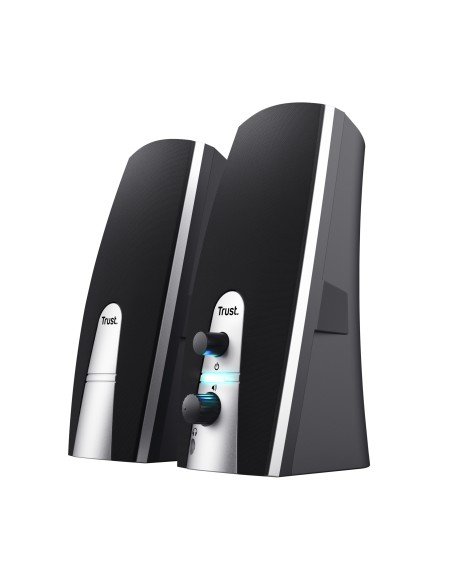 24660 conjunto de altavoces 5 W PC/ordenador portátil Negro, Metálico 2.0 canales