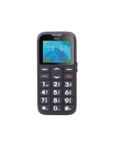 Sicuro 10 4,5 cm (1.77") Negro Teléfono para personas mayores