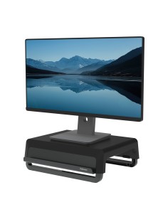 100016560 soporte para monitor Escritorio Negro, Gris