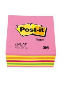 2028-NP nota autoadhesiva Plaza Naranja, Rosa, Violeta, Amarillo 450 hojas Autoadhesivo