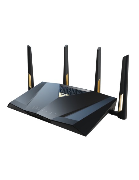 RT-BE88U router inalámbrico 10 Gigabit Ethernet Doble banda (2,4 GHz / 5 GHz) Negro, Gris