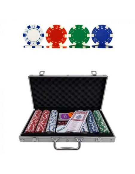 Set de poker founier maverick en maletin de aluminio
