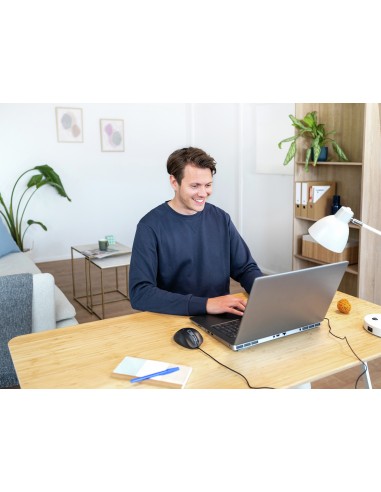 Fyda ratón mano derecha USB tipo A Óptico 5000 DPI